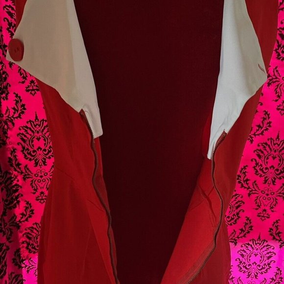 Bettie Page Las Vegas Vintage Sz XL Ruby Cherry Red Pin-up Pencil Vixen Wiggle - Picture 7 of 10